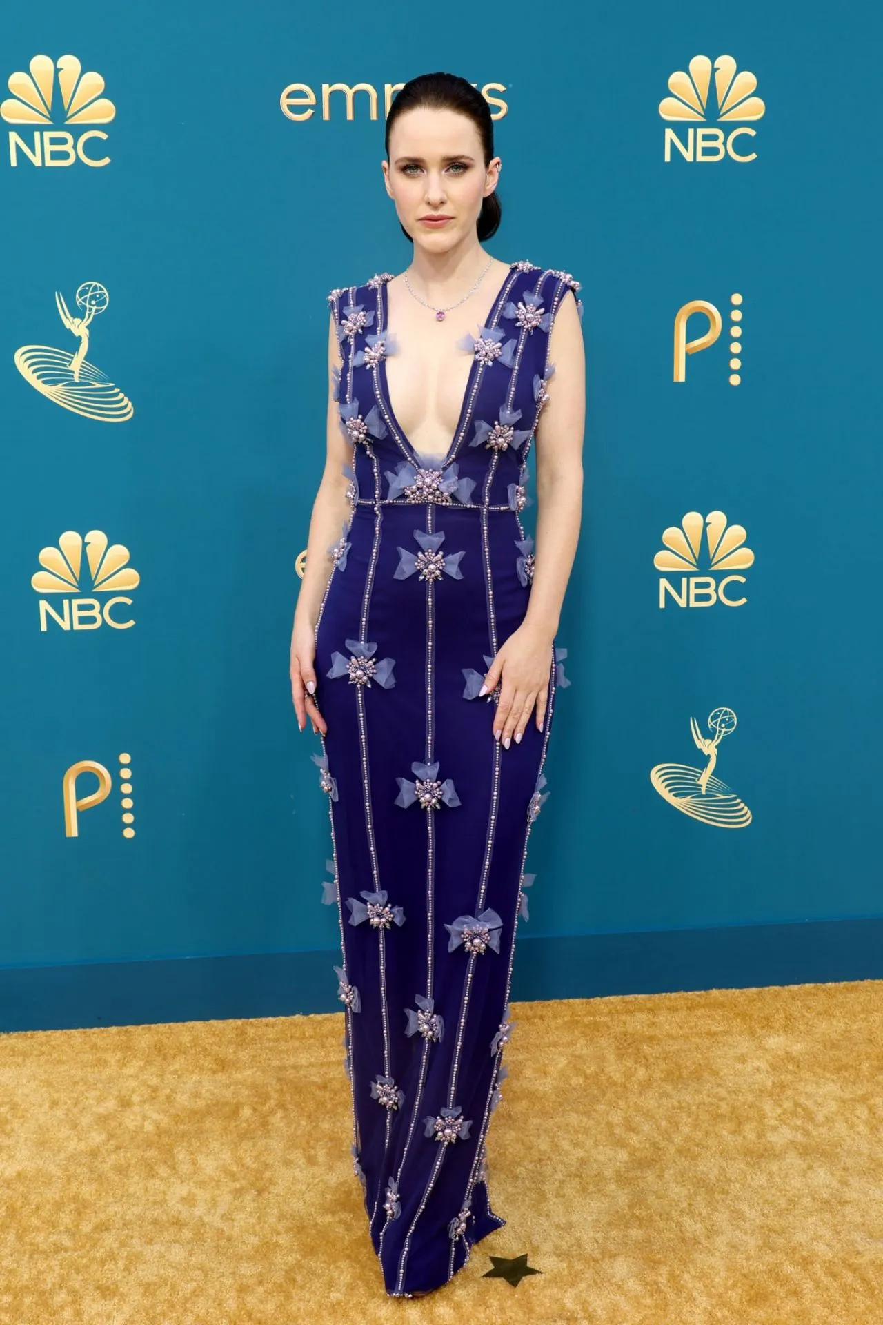 Rachel Brosnahan at Emmy Awards 2022 Red Carpet in Los Angeles09